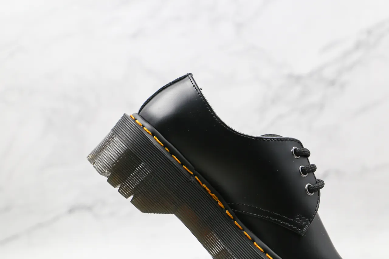 Dr. Martens Jadon Platform 黑色皮革牛津鞋 5