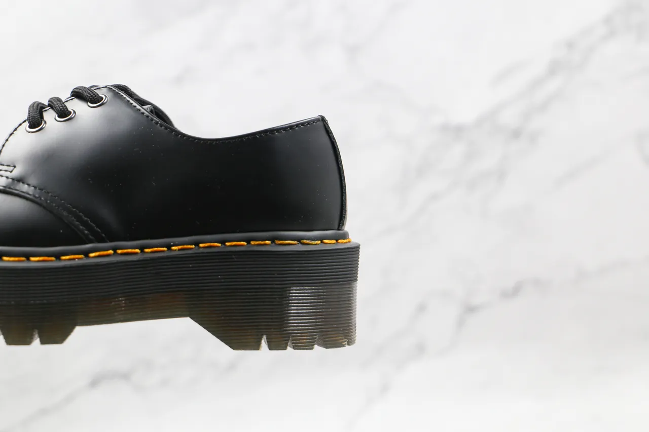 Dr. Martens Jadon Platform 黑色皮革牛津鞋 7