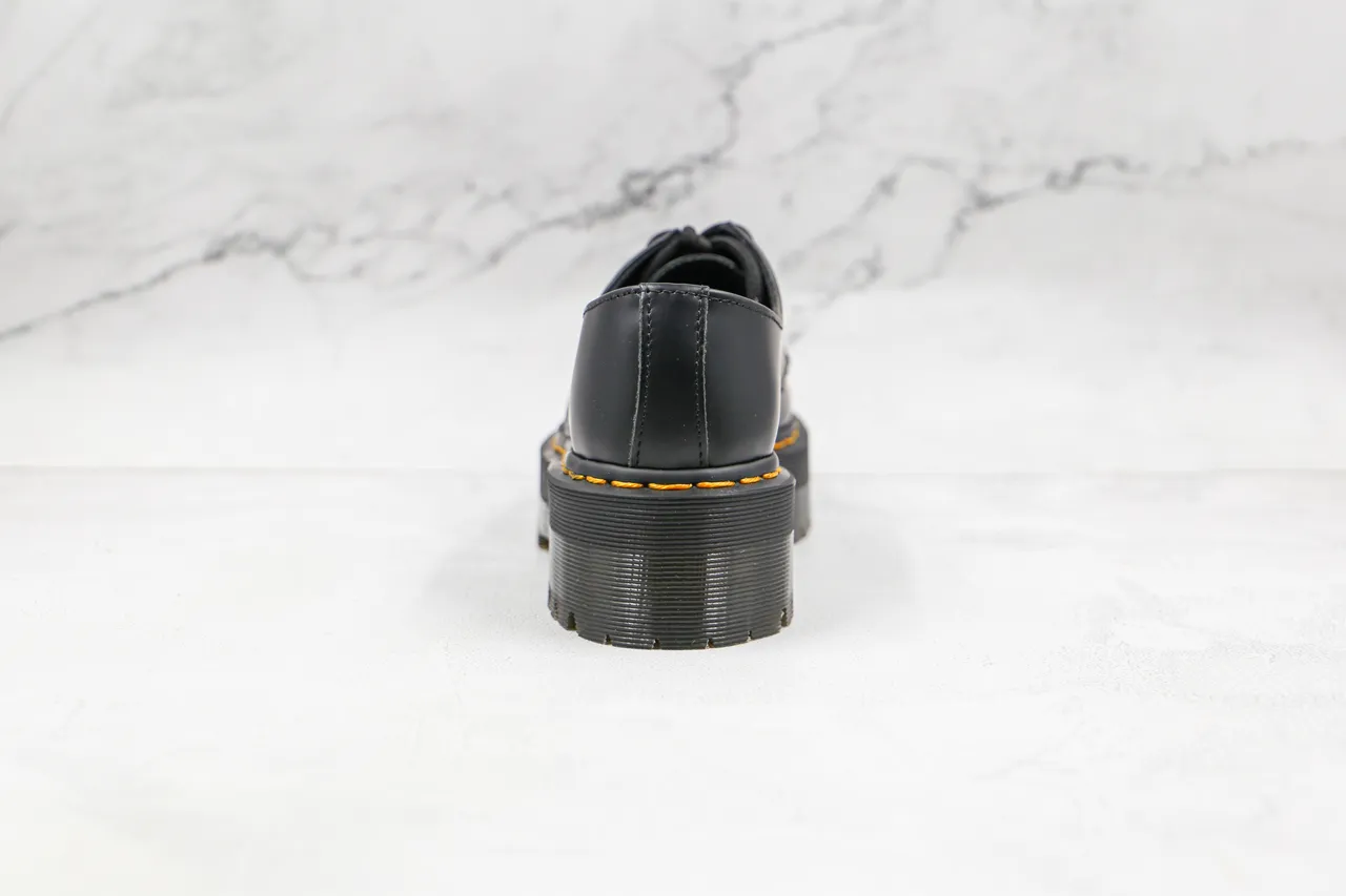 Dr. Martens Jadon Platform 黑色皮革牛津鞋 9