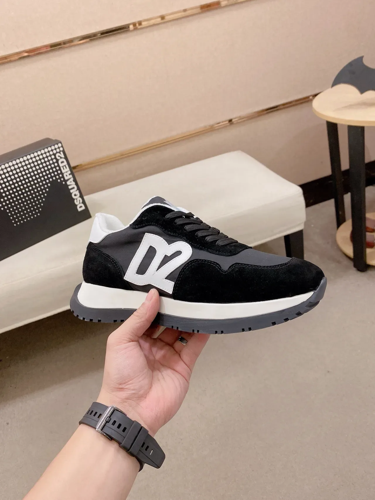 Dsquared2 ICON Black and Gray Lifestyle Sneakers 4