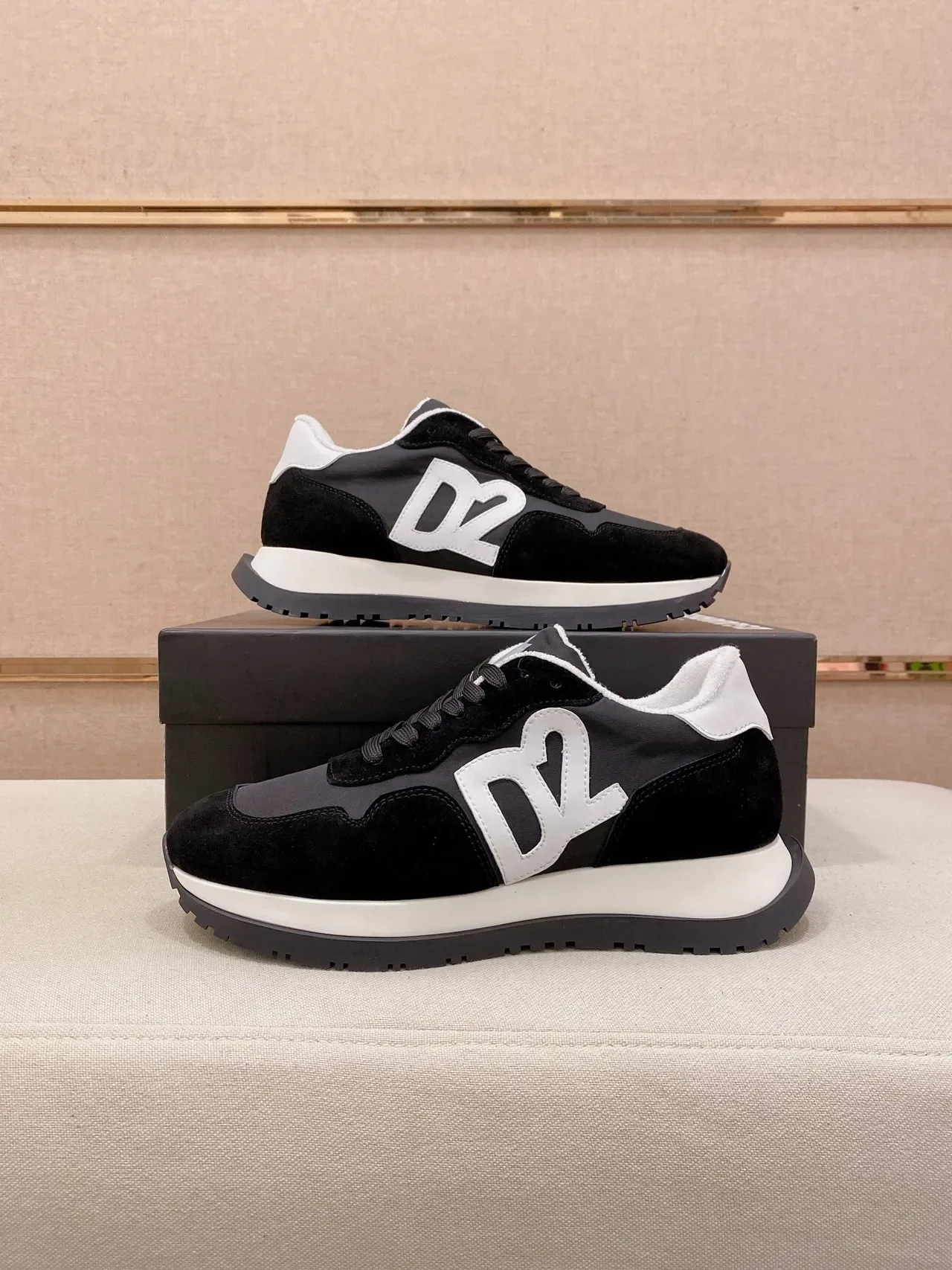 Dsquared2 ICON Black and Gray Lifestyle Sneakers 7