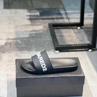 Dsquared2 ICON Black Slide Slipper
