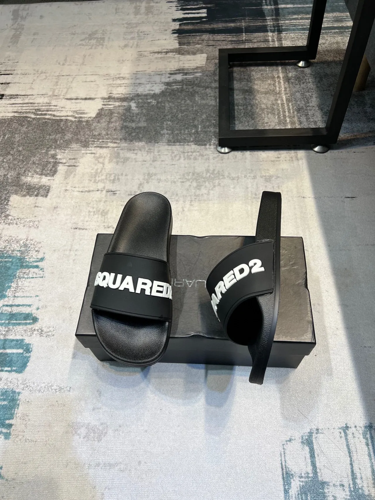 Dsquared2 ICON Black Slide Slipper 4
