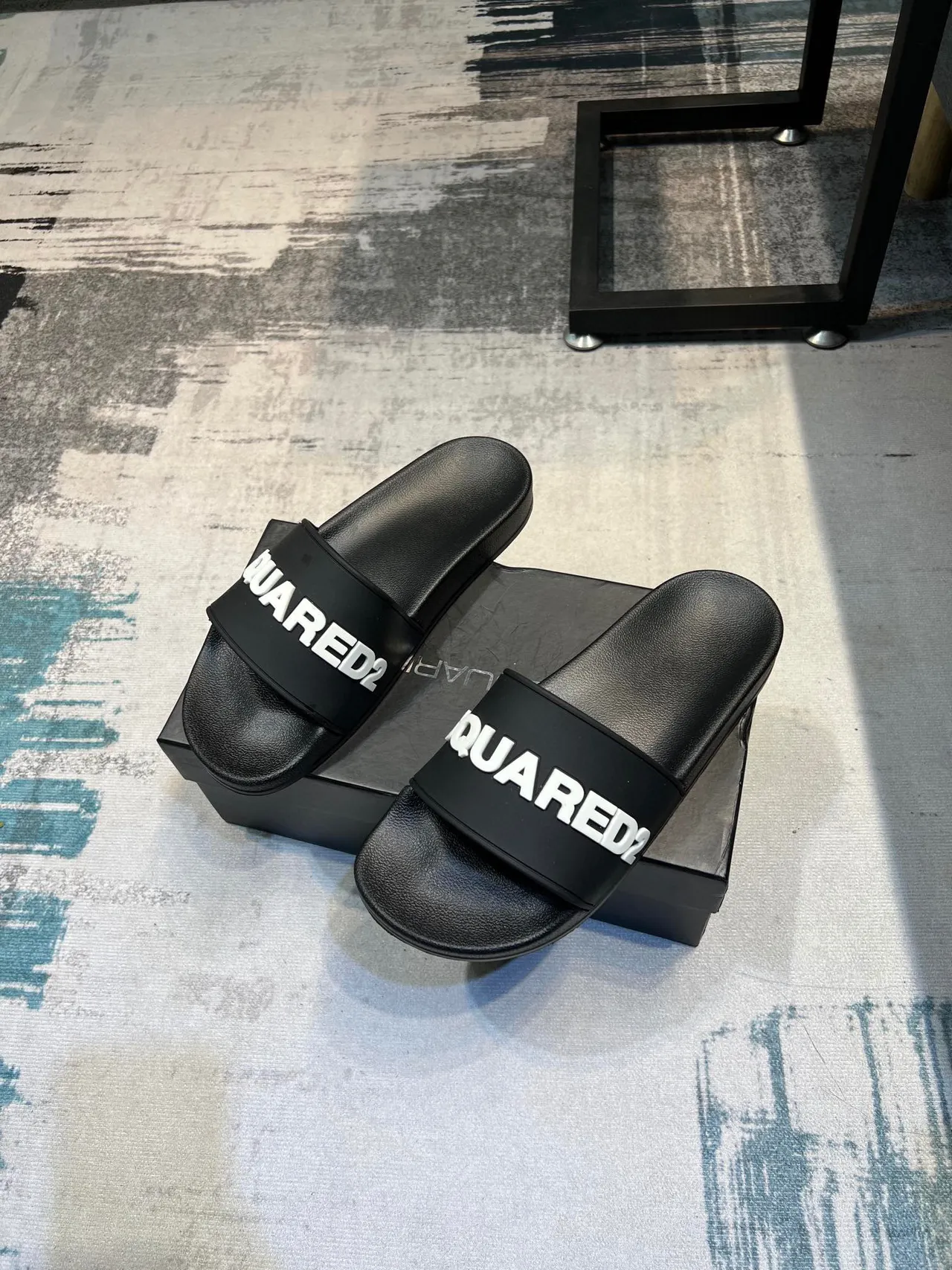 Dsquared2 ICON Black Slide Slipper 5
