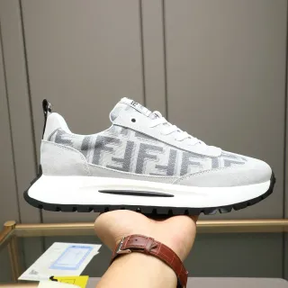 Fendi First Gray FF Monogram Lifestyle Sneakers