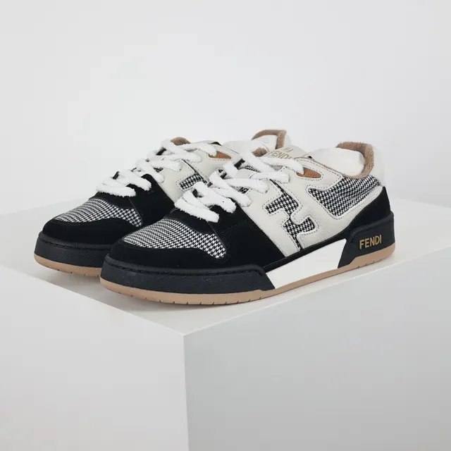 Fendi First pata de galo e camurça lifestyle sneakers 2