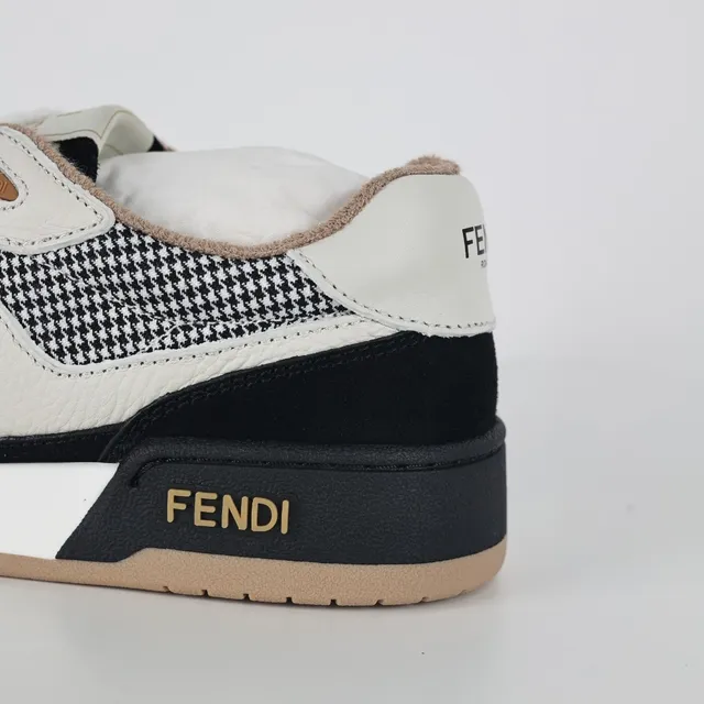 Fendi First pata de galo e camurça lifestyle sneakers 4