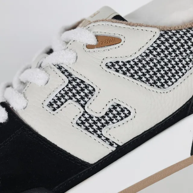 Fendi First pata de galo e camurça lifestyle sneakers 6