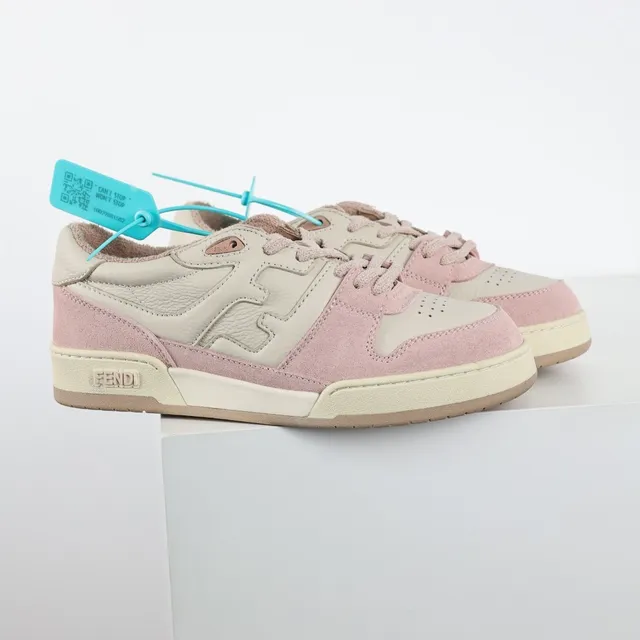 Fendi First Low-Top Suede and Leather Sneaker 3