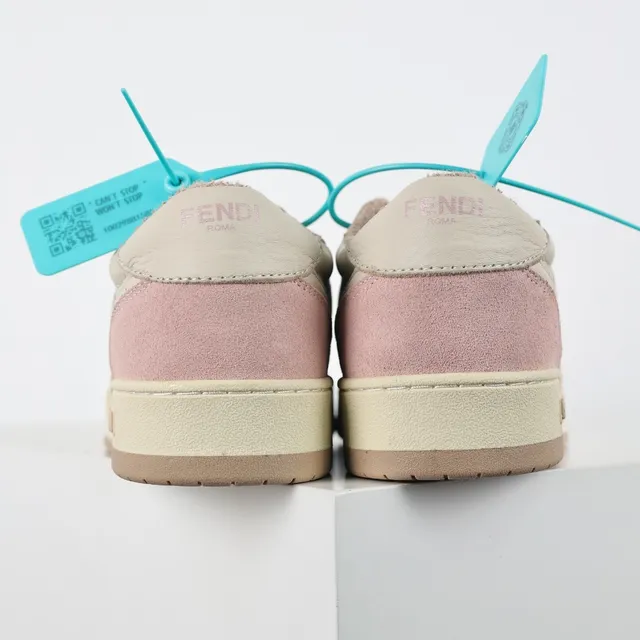 Fendi First Low-Top Suede and Leather Sneaker 8