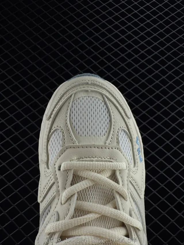Fila Fern Beige and Blue Layered Chunky Sneakers 2