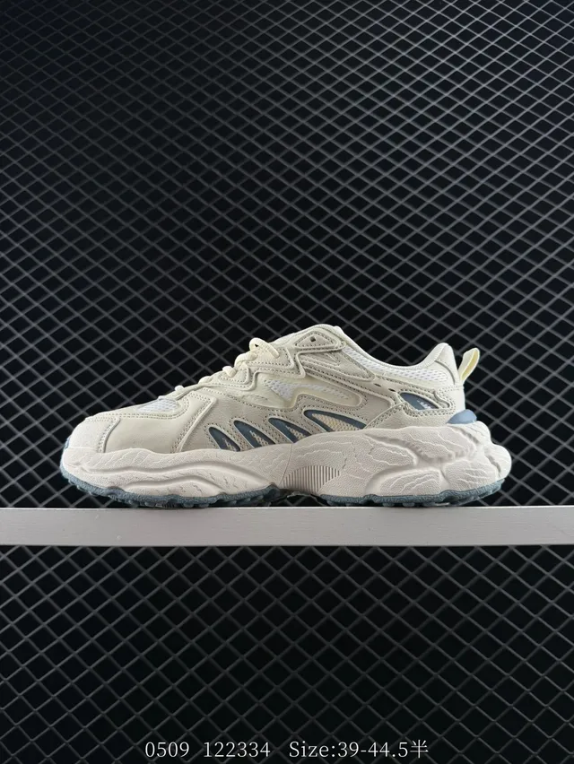 Fila Fern Beige and Blue Layered Chunky Sneakers 5