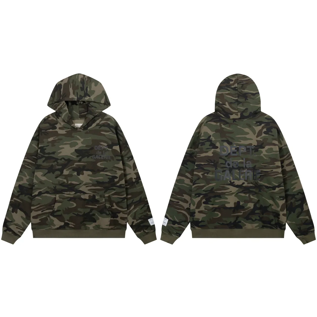 Gallery Dept Camo Oversized Hoodie and Jogger Tracksuit 4