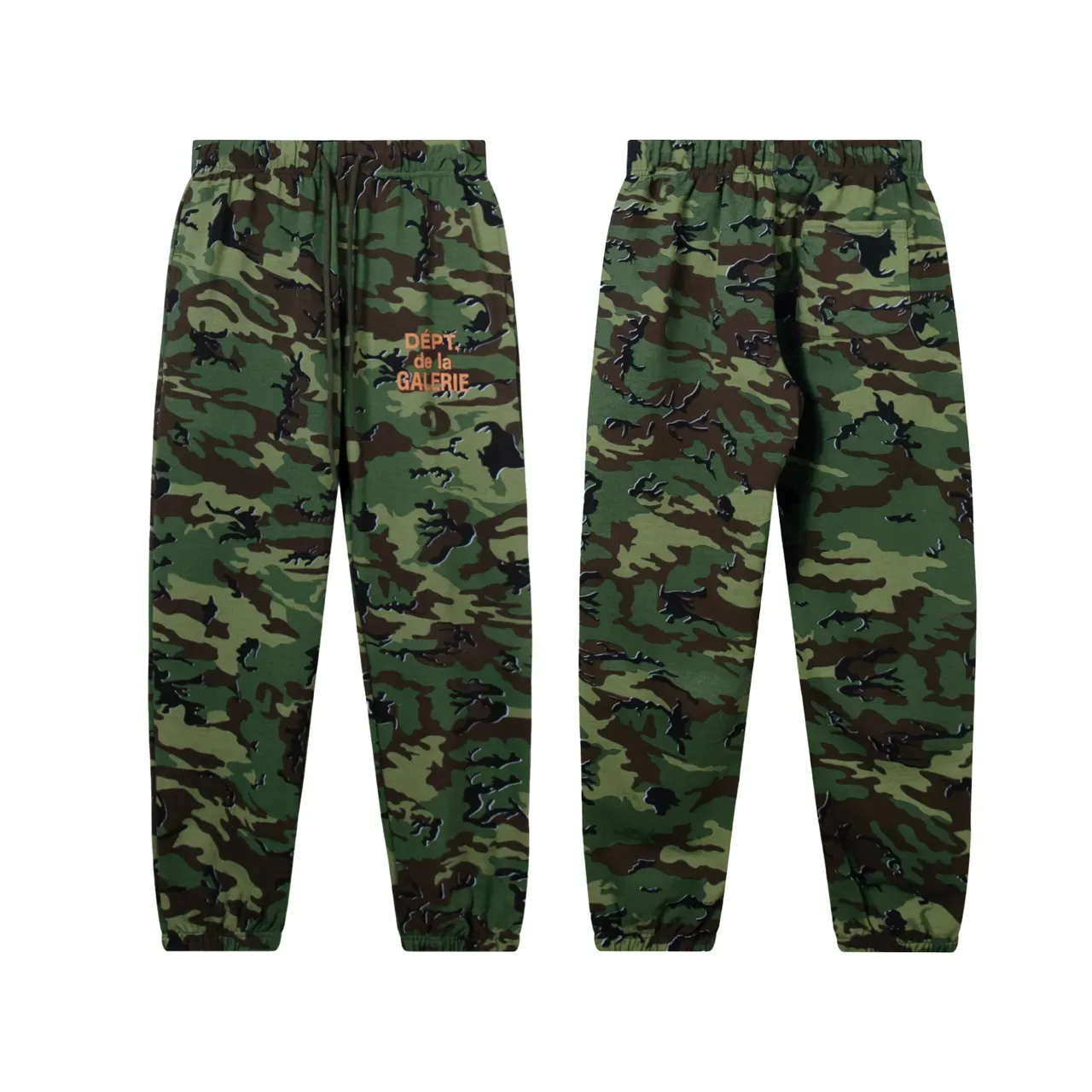Gallery Dept DÉPT. de la GALERIE Army Green Orange Camouflage Print Oversized Fit Tracksuit 7