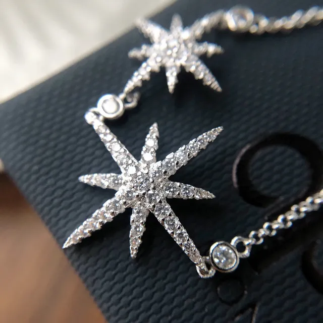 APM Monaco Star Double Starburst Pavé Bracelet 3