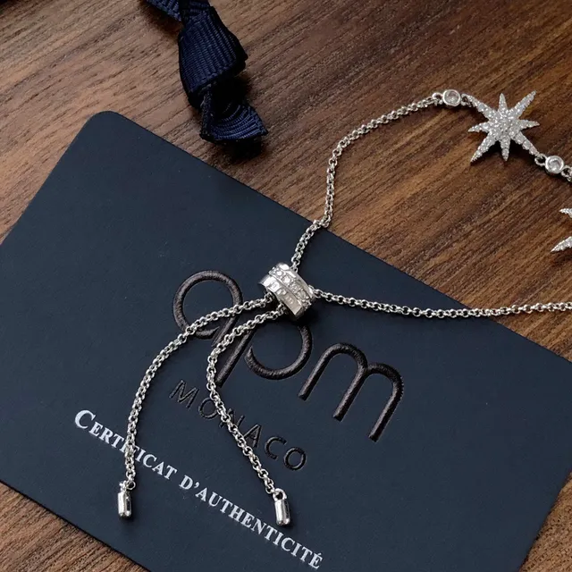 APM Monaco Star Double Starburst Pavé Bracelet 6