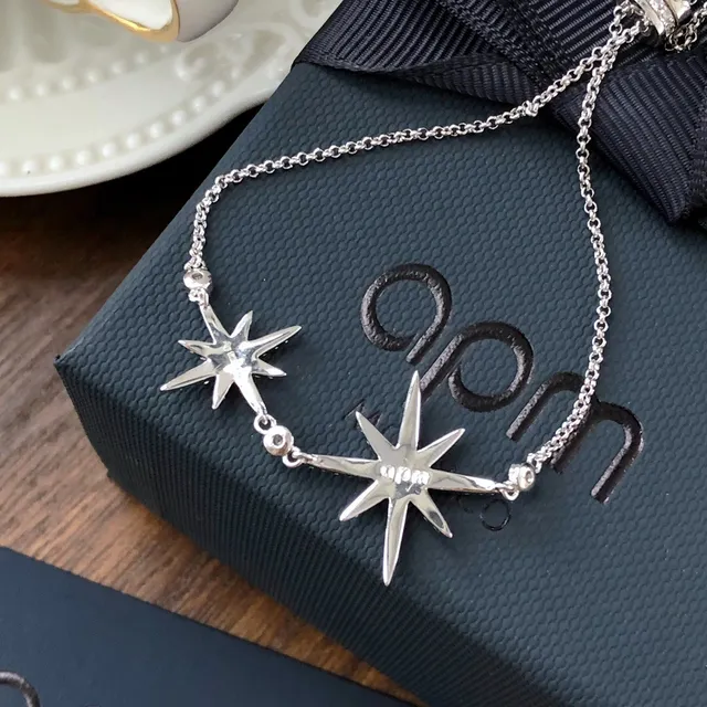 APM Monaco Star Double Starburst Pavé Bracelet 7