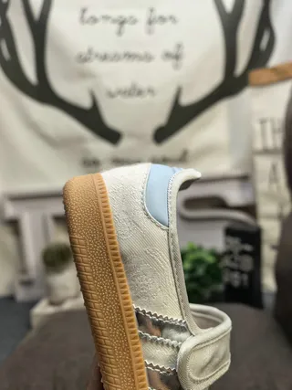 Beige Brown Suede-Like Upper Single Velcro Strap Mary Jane Shoes 3