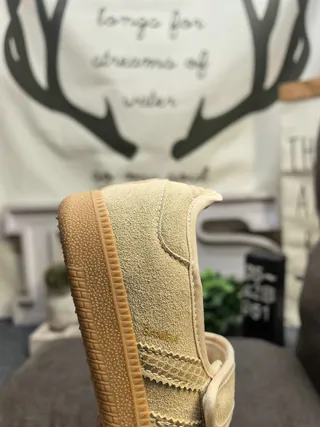 Beige Brown Suede-Like Upper Single Velcro Strap Mary Jane Shoes 23