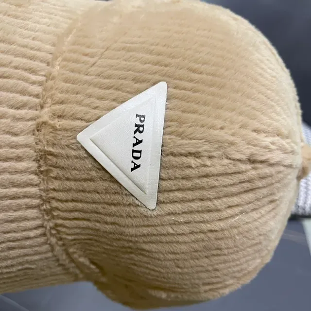 Beige Plush Corduroy Ear-Warming Headband Hat 8
