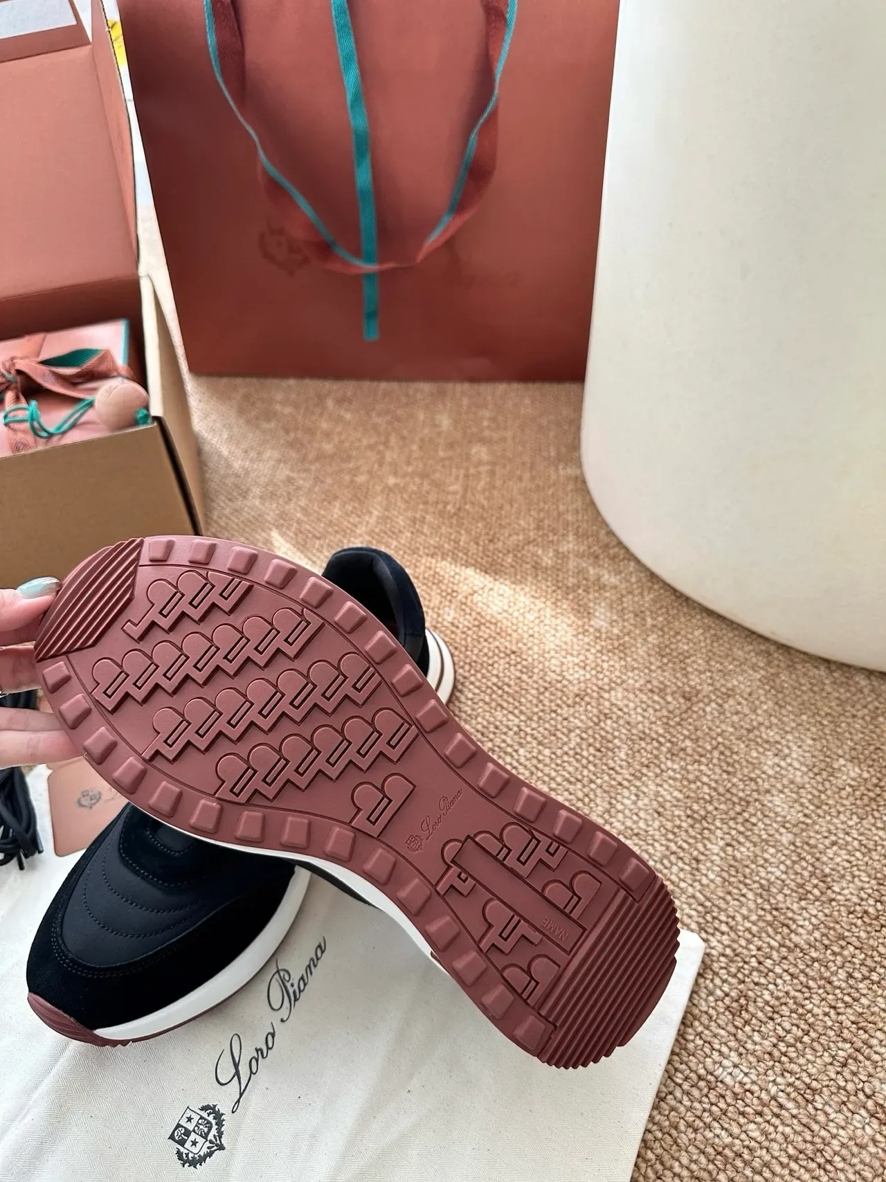 Black and Brown Mixed-Material Lifestyle Sneakers 2