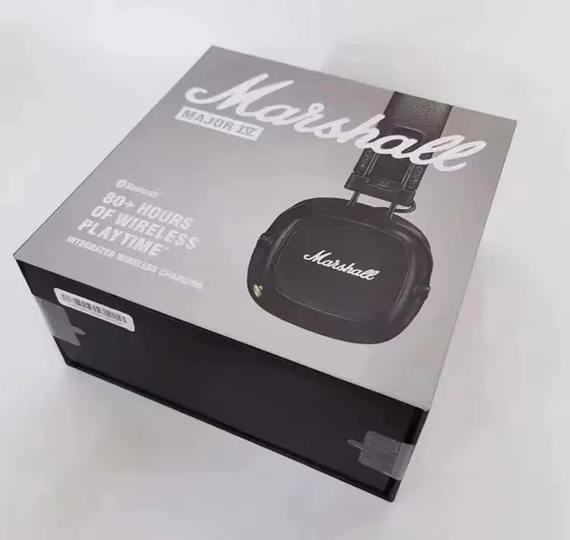 Black and Brown Trim Over-Ear Headphones 3