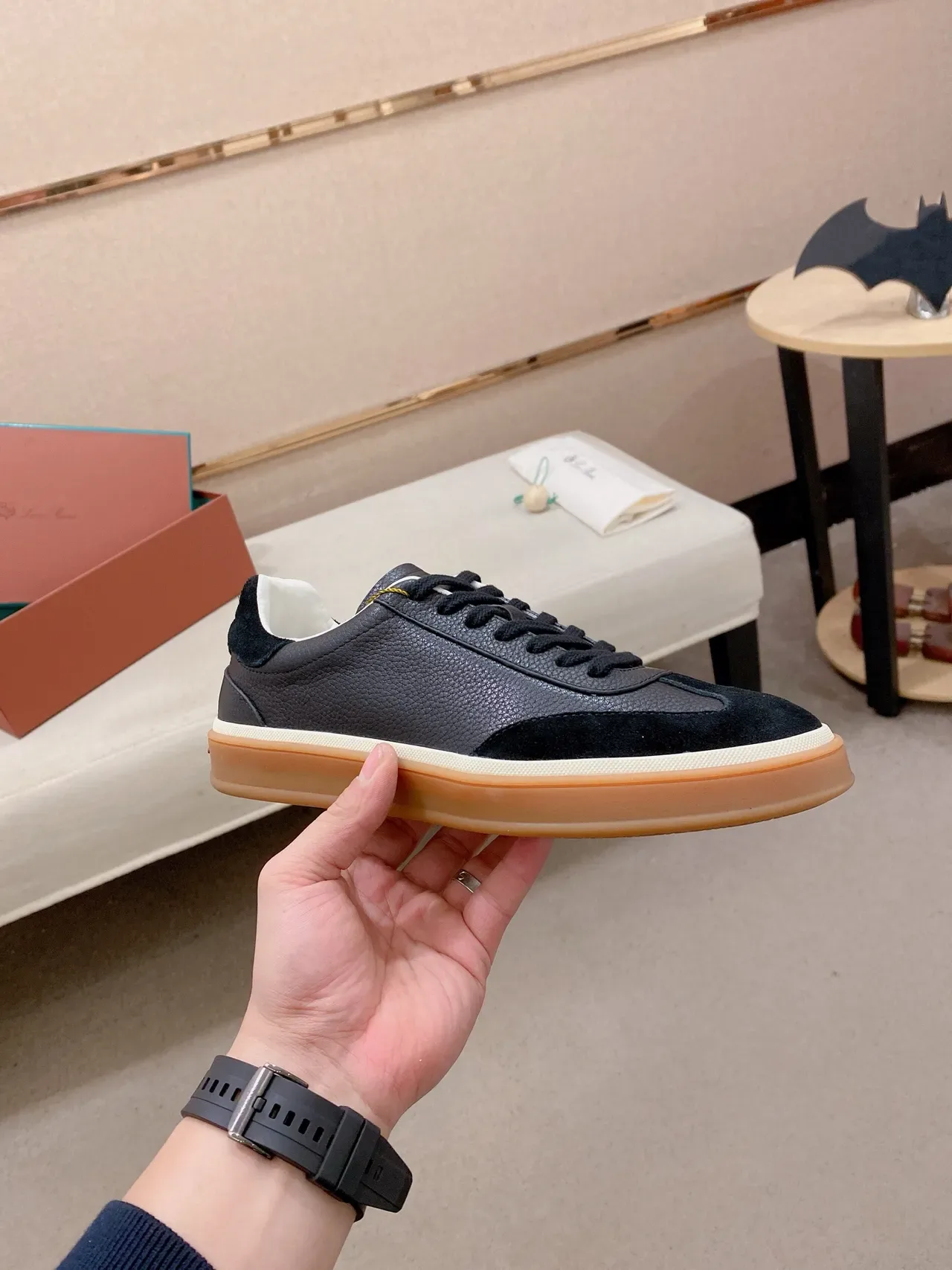 Black and Gum Lifestyle Sneaker 5