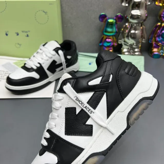 Black and White Layered Overlay Lifestyle Sneakers 5