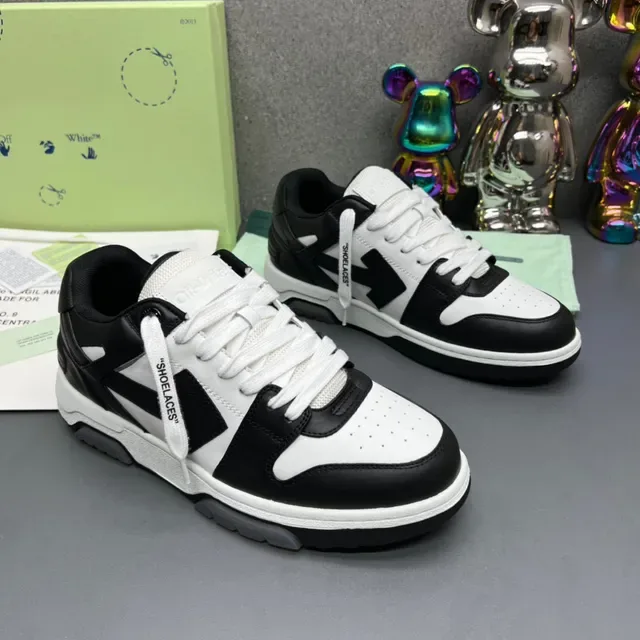 Black and White Layered Overlay Lifestyle Sneakers 7
