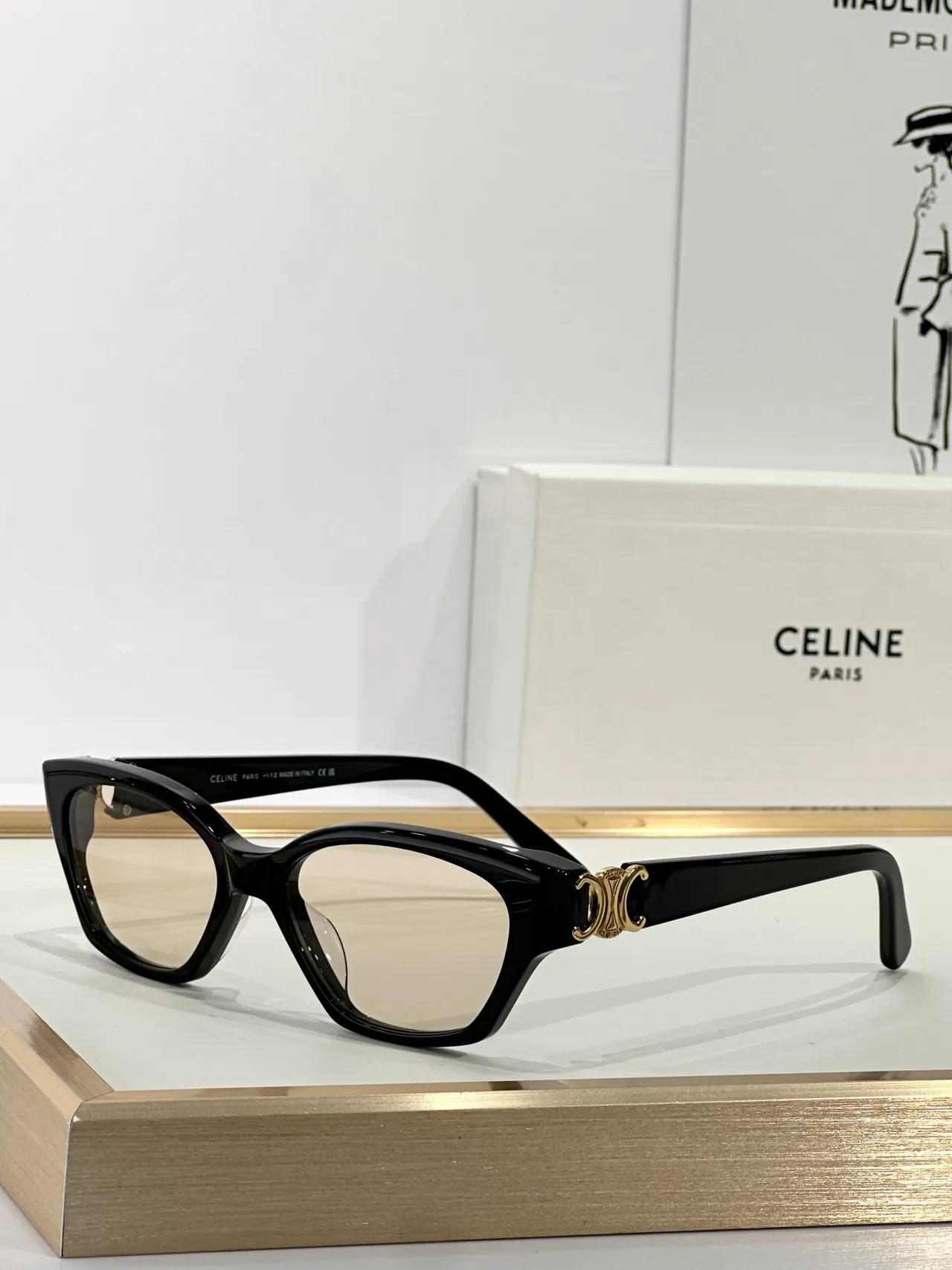 Black Cat-Eye Gradient Brown Lens Sunglasses 7