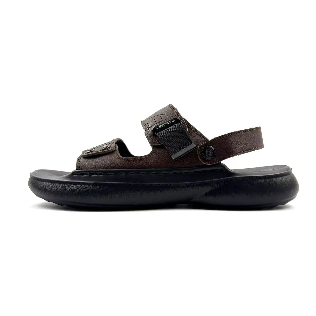 Black Dual-Strap Adjustable Casual Sandal 2