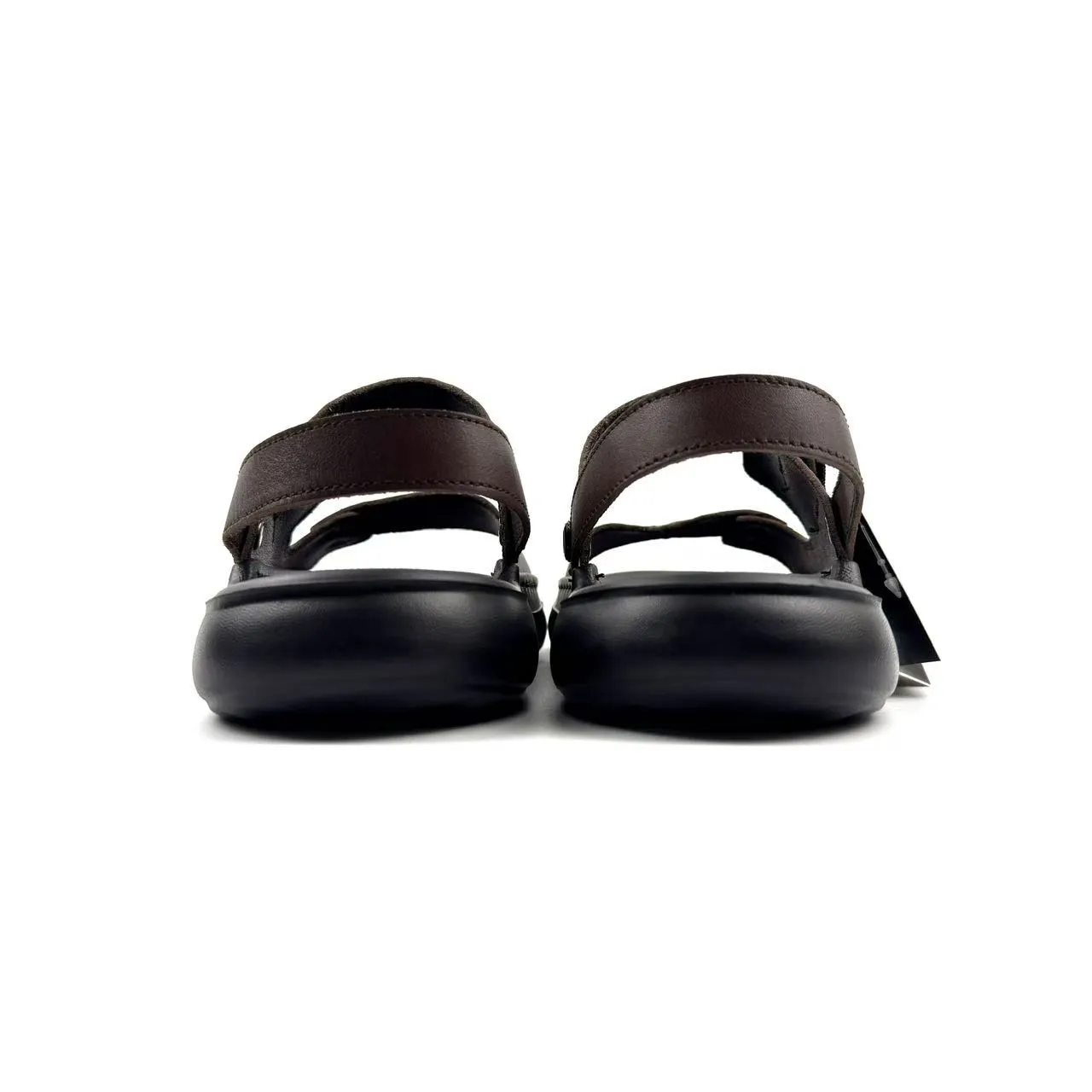 Black Dual-Strap Adjustable Casual Sandal 6
