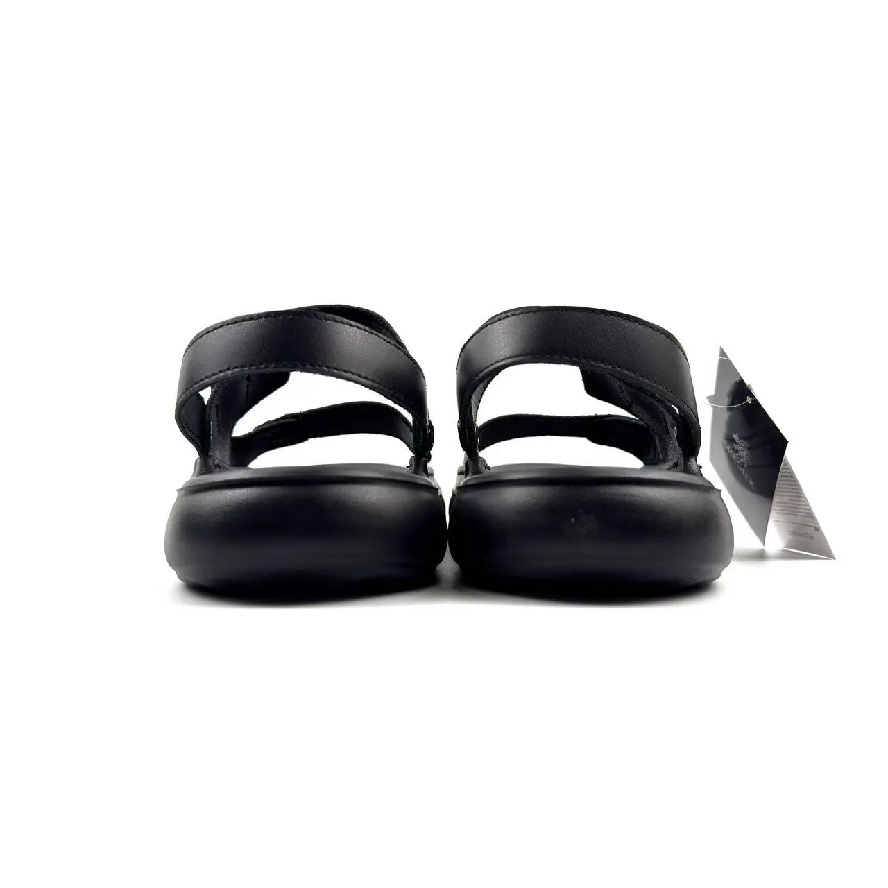 Black Dual-Strap Adjustable Casual Sandal 11