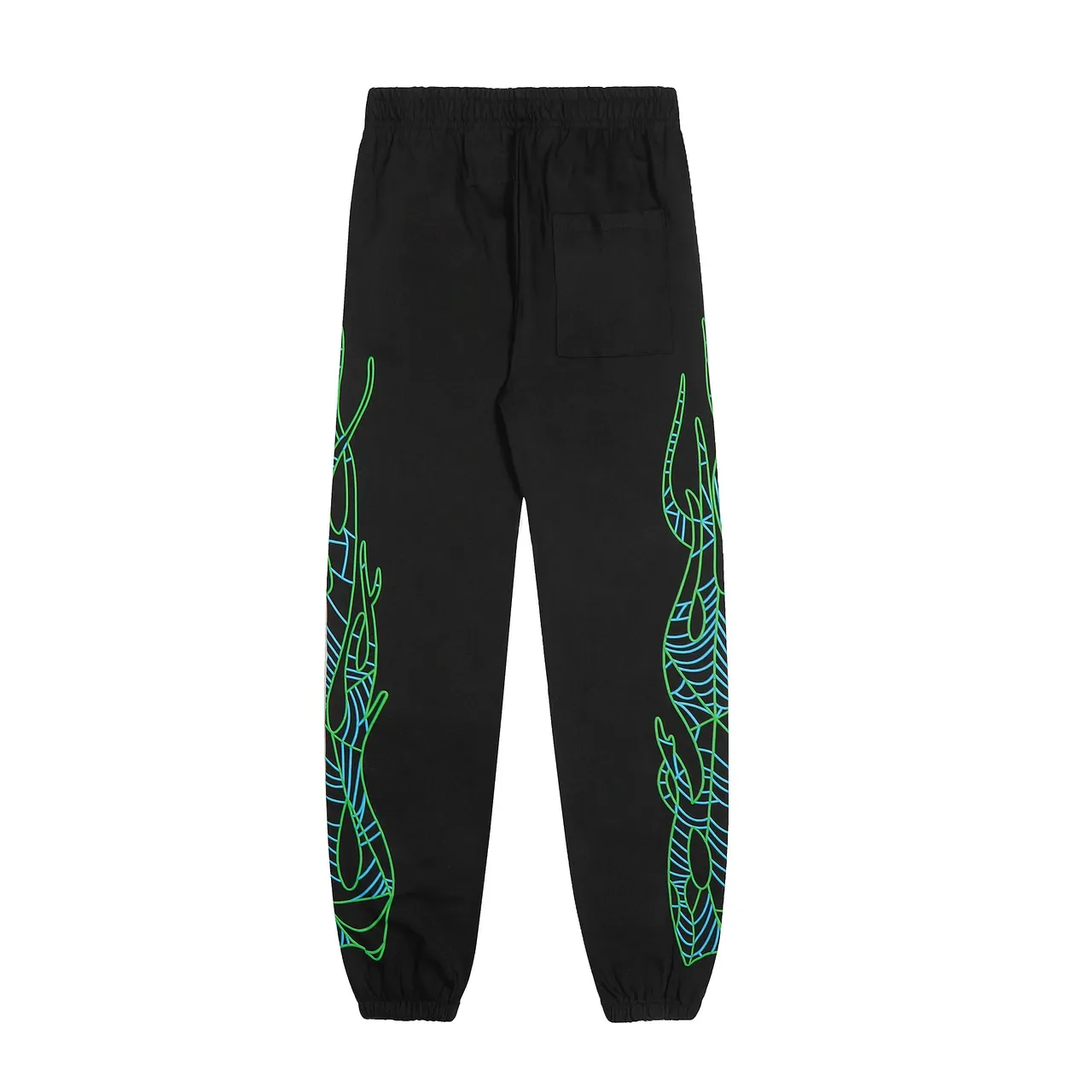Black Graphic-Print Oversized Hoodie and Cuffed Jogger Tracksuit 6