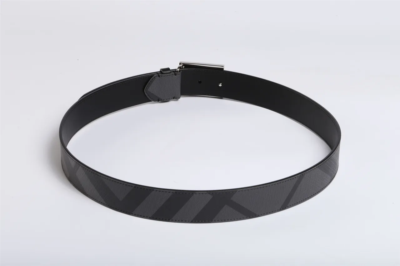 Black Gray Ornate Engraved Buckle Diagonal Stripe Pattern Leather Belt 6