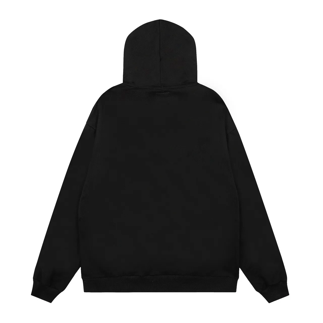 Black Green Oversized Fit Front Graphic Print Hoodie 3