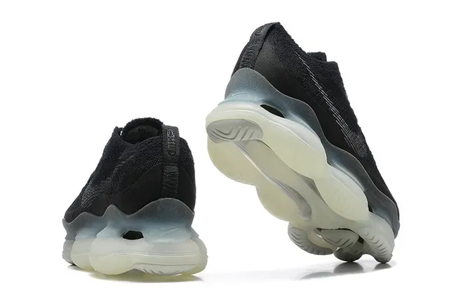 Black Knit Upper Translucent Wave Midsole Sneaker 2