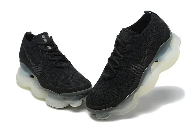 Black Knit Upper Translucent Wave Midsole Sneaker 8
