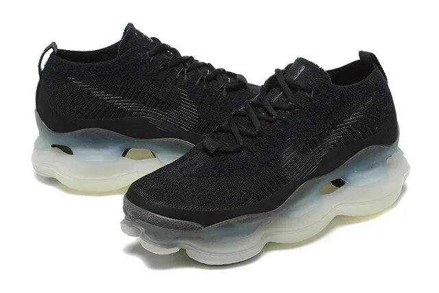 Black Knit Upper Translucent Wave Midsole Sneaker 4