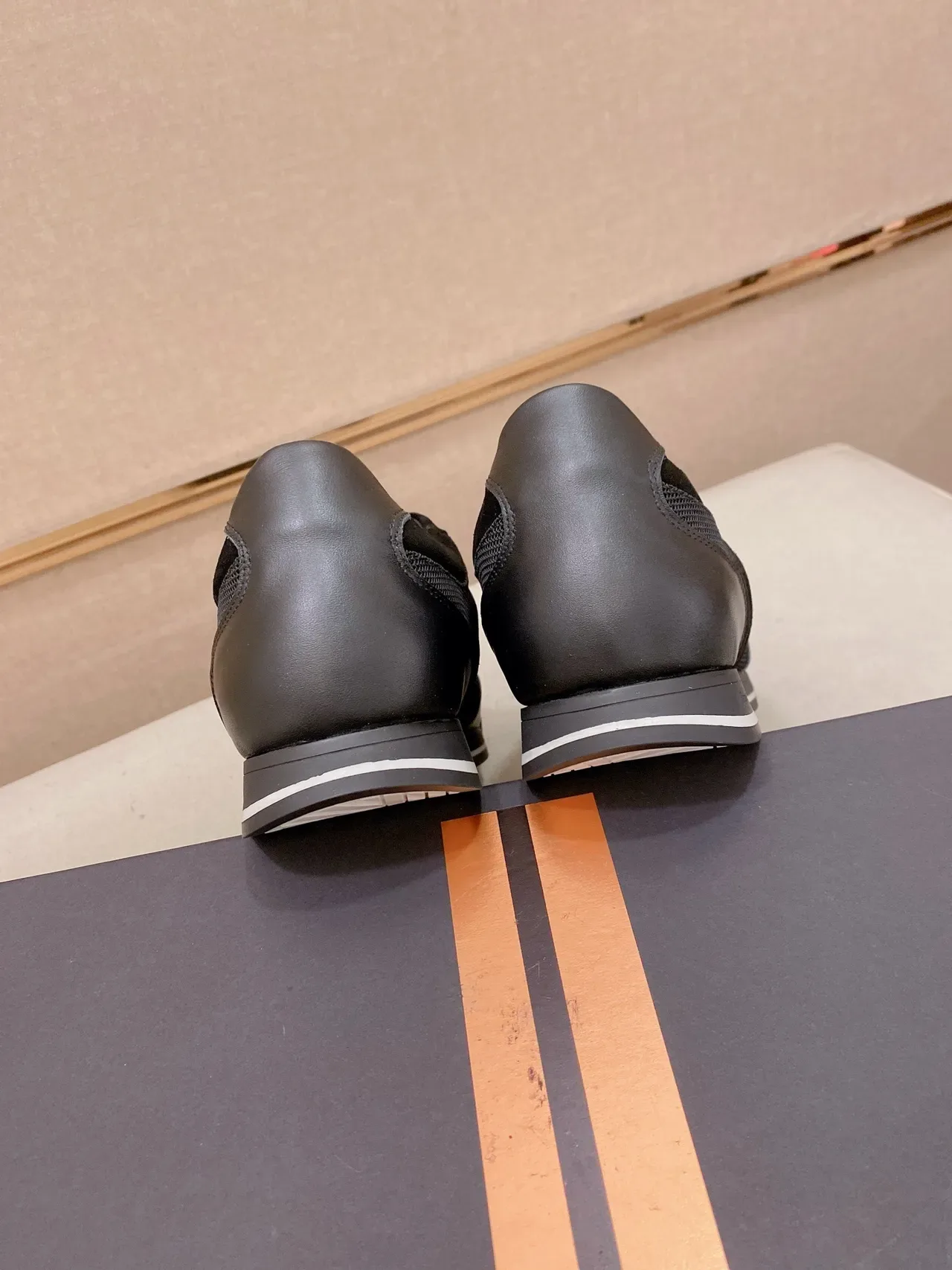 Black Mixed Textile and Suede Lifestyle Sneaker 8