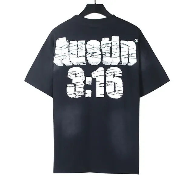 Black Multicolor Oversized Fit Distressed Graphic Print T-Shirt 6