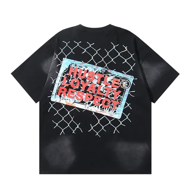 Black Oversized Double-Sided Graphic Print T-Shirt 3