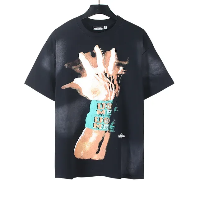 Black Oversized Double-Sided Graphic Print T-Shirt 5