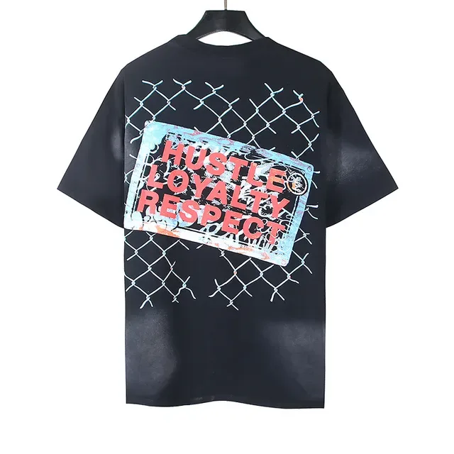 Black Oversized Double-Sided Graphic Print T-Shirt 6