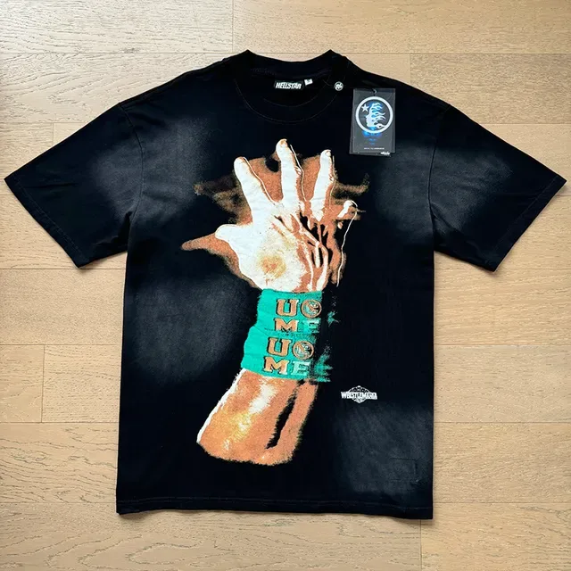 Black Oversized Double-Sided Graphic Print T-Shirt 8