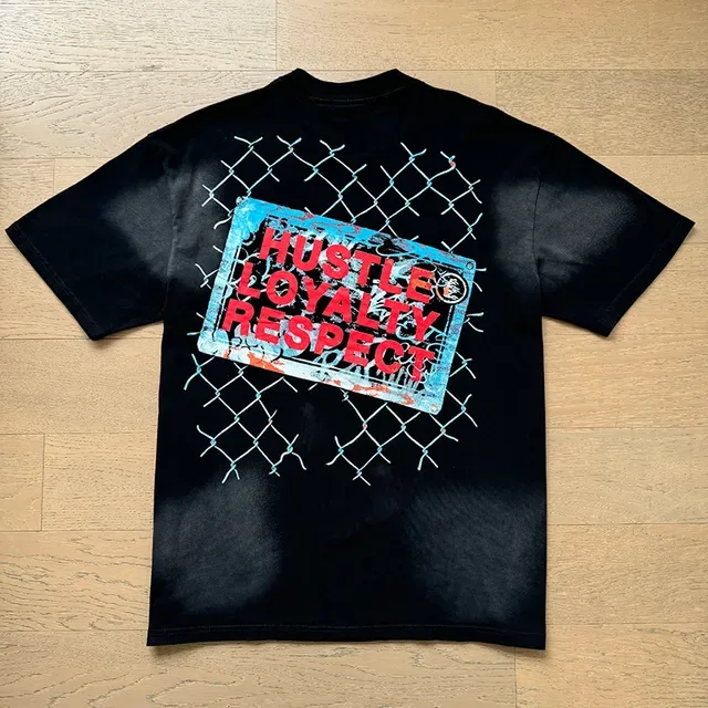 Black Oversized Double-Sided Graphic Print T-Shirt 10
