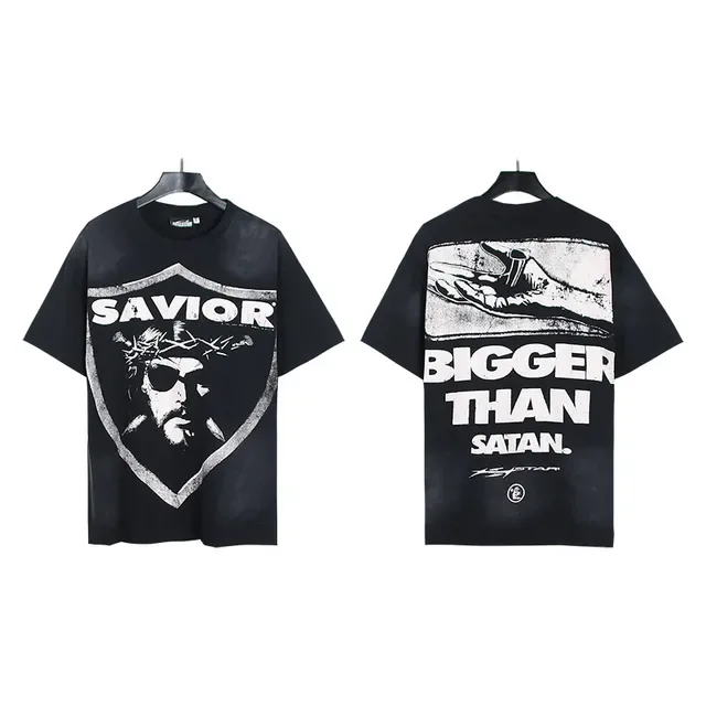 Black Oversized Graphic Print T-Shirt 4