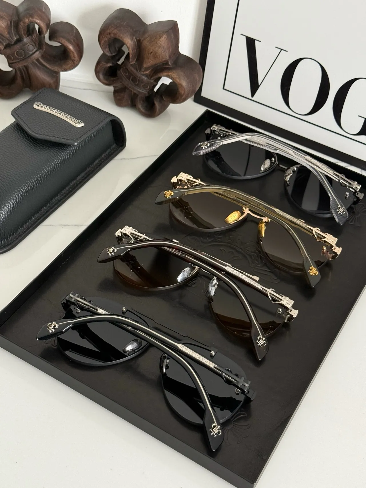 Black Silver Aviator Metal Frame Sunglasses 7