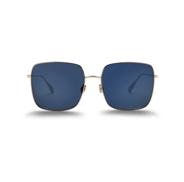 Black Square-Frame Metal-Accent Sunglasses 3