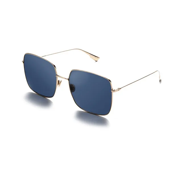 Black Square-Frame Metal-Accent Sunglasses 7